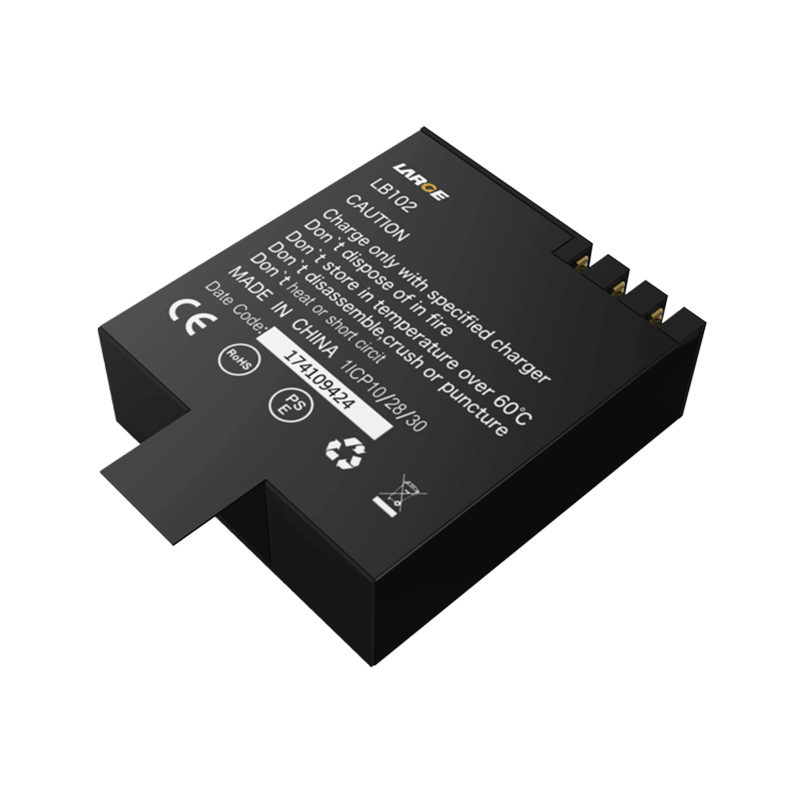 3.7V 1000mAh 982830 聚合物鋰電池 運動相機電池，鈷酸鋰材料